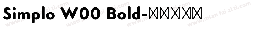 Simplo W00 Bold字体转换